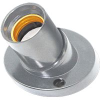 Патрон накладной наклонный Ecola Base E27 Серебро картинка 